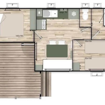 Holiday home Mobilhome 3 Etoiles - Piscine - Eehdbc