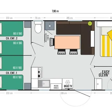 Mobilhome 3 Etoiles - Piscine - Eehdbc Sigean